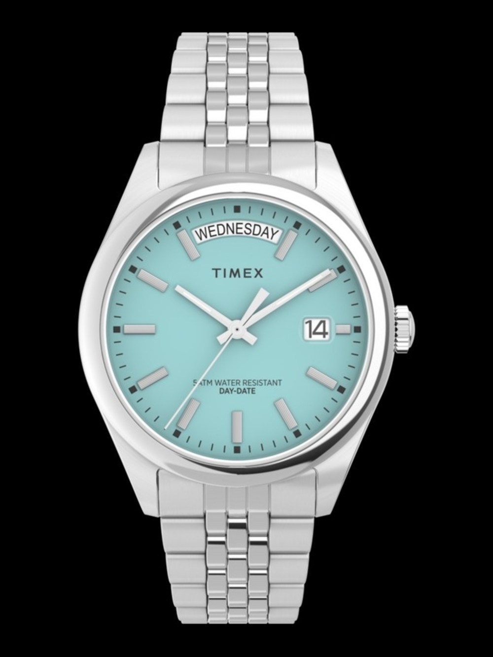 Timex Legacy Day And Date Watch in Turquoise Brand New In Box With Tags